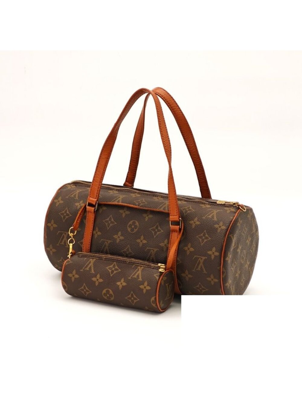 Louis Vuitton Papillon 30 Bag Handbag Mini Boston Brown